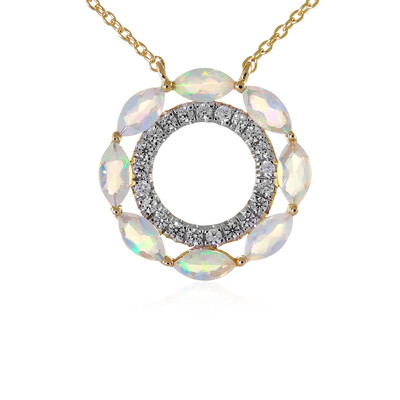 Collana in argento con Opale di Welo