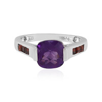 Anello in argento con Ametista Zambiana