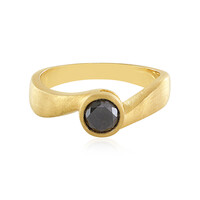 Anello in argento con Diamante Nero