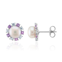 Orecchini in argento con Perla d'Acqua Dolce Bianca (Michelle Albala)