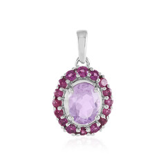 Ciondolo in argento con Ametista Rose de France