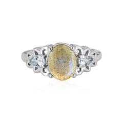 Anello in argento con Labradorite