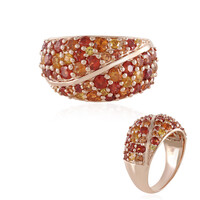Anello in oro con Zaffiro Arancione (KM by Juwelo)