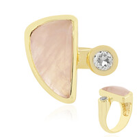 Anello in argento con Quarzo Rosa