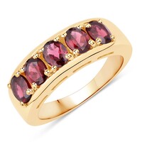 Anello in argento con Rodolite