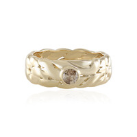 Anello in oro con Diamante Champagne I3 (de Melo)