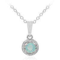 Collana in argento con Opale Blu dell'Etiopia