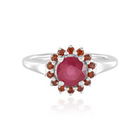 Anello in argento con Rubino del Madagascar