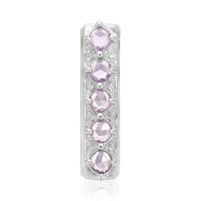 Ciondolo in argento con Zaffiro Ceylon Porpora (non riscaldato)