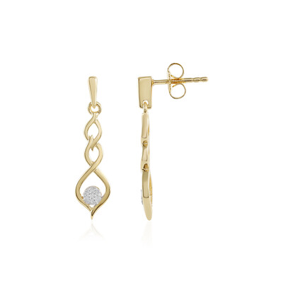 Orecchini in argento con Diamante I2 (J)