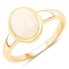 Anello in argento con Opale di Welo