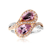 Anello in oro con Spinello Birmano Rosa (CIRARI)