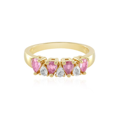 Anello in argento con Zaffiro Rosa del Madagascar