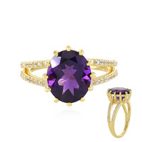 Anello in argento con Ametista Siberiana