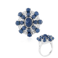 Anello in argento con Opale Blu