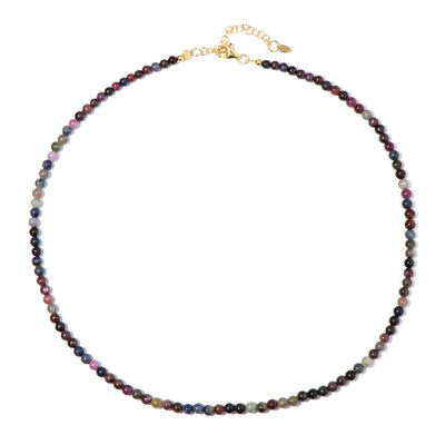 Collana in argento con Zaffiro Fancy
