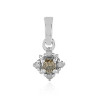Ciondolo in argento con Diamante Champagne I3