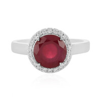 Anello in argento con Rubino del Madagascar