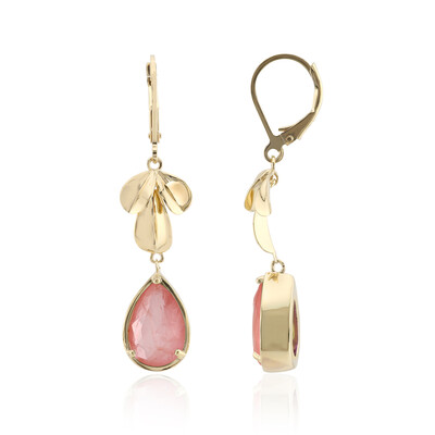Orecchini in argento con Quarzo rosa pastello