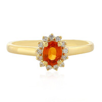 Anello in argento con Zaffiro Tramonto