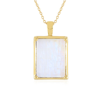 Collana in argento con Pietra di Luna Arcobaleno