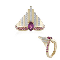 Anello in argento con Rodolite