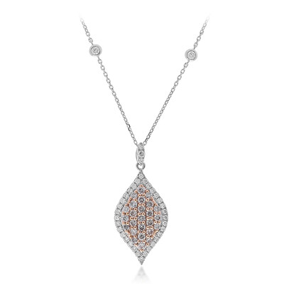Collana in oro con Diamante Rosa I1 (CIRARI)