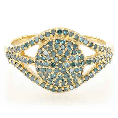 Anello in argento con Diamante Fancy