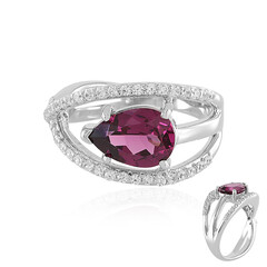 Anello in argento con Granato Malawi