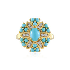 Anello in argento con Turchese Sleeping Beauty (Faszination Türkis)