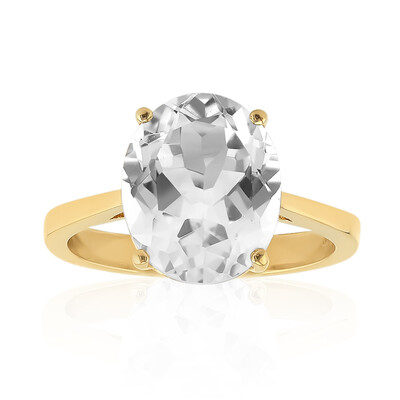 Anello in argento con Topazio Bianco