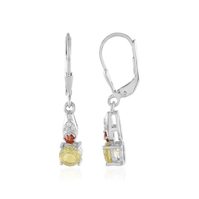 Orecchini in argento con Berillo Giallo