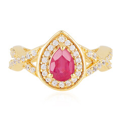 Anello in argento con Rubino del Madagascar