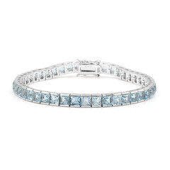 Bracciale in argento con Topazio Blu Cielo