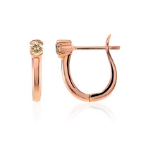 Orecchini in oro con Diamante Rose de France SI1 di Argyle