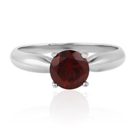 Anello in argento con Granato Mozambico