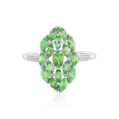 Anello in argento con Tsavorite