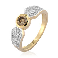 Anello in oro con Diamante Champagne I2 (de Melo)