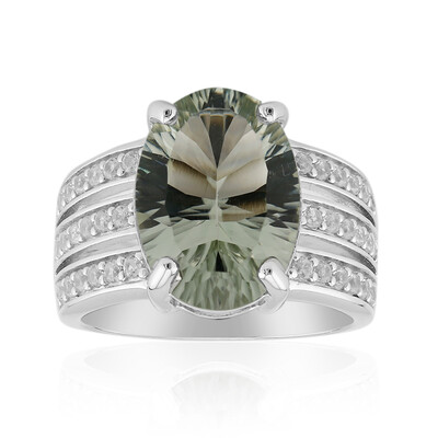 Anello in argento con Ametista Verde