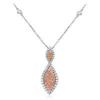 Collana in oro con Diamante Rosa I1 (CIRARI)
