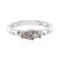 Anello in argento con Diamante Champagne I3