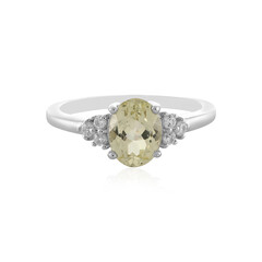 Anello in argento con Kunzite Canarino