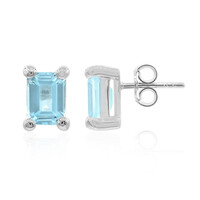 Orecchini in argento con Topazio Blu Cielo