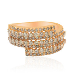 Anello in oro con Diamante Rose de France SI1 di Argyle