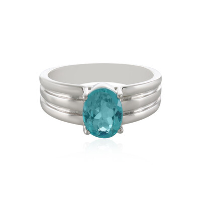 Anello in argento con Apatite Blu