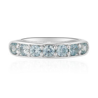 Anello in argento con Zircone Blu