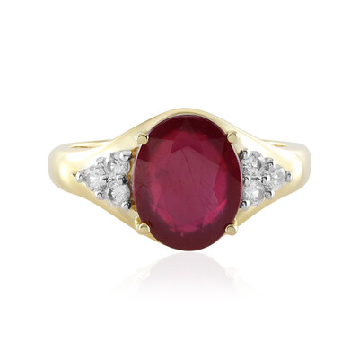 Anello in argento con Rubino del Madagascar