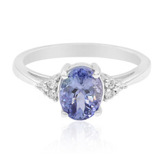 Anello in argento con Tanzanite (non riscaldata)