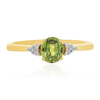 Anello in argento con Demantoide Russo