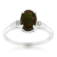 Anello in argento con Ammolite